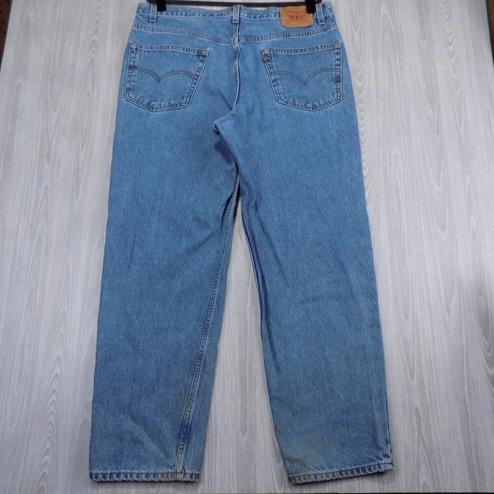 Vintage 90's Levi's 550 Relaxed Fit Jeans Mens 42x30 Blue Made in USA EUC